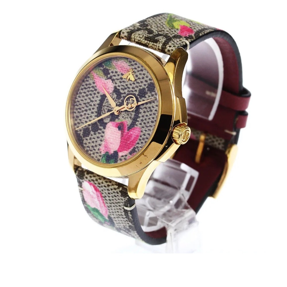 THE IT WATCH RIGHT NOW!BRAND NEW GUCCI SWISS QUARTZ FLORAL BLOOM WATCH! ππ§‘ππ - Picture 3 of 7